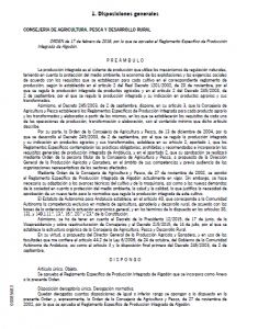 orden algodon